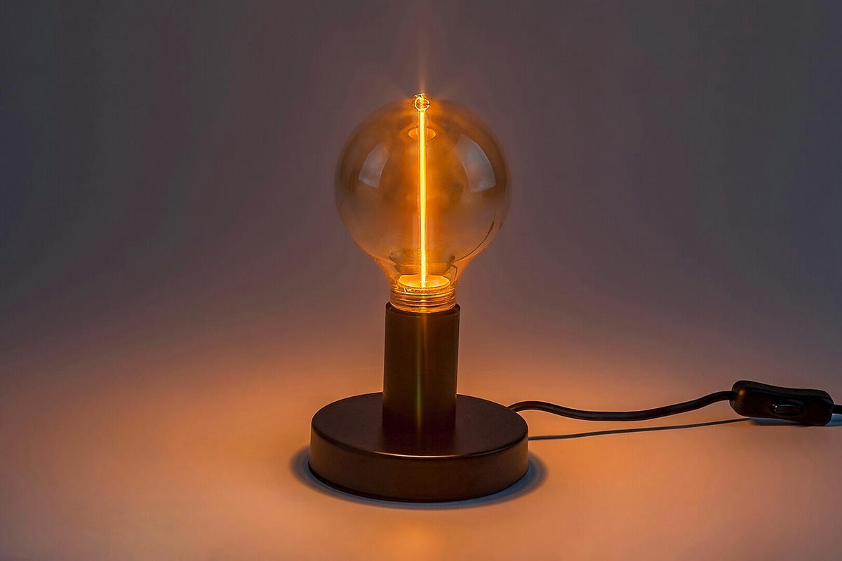 LED FILAMENT SIJALICA - boja ćilibara, Dizajnerski, staklo (10/14.5cm)