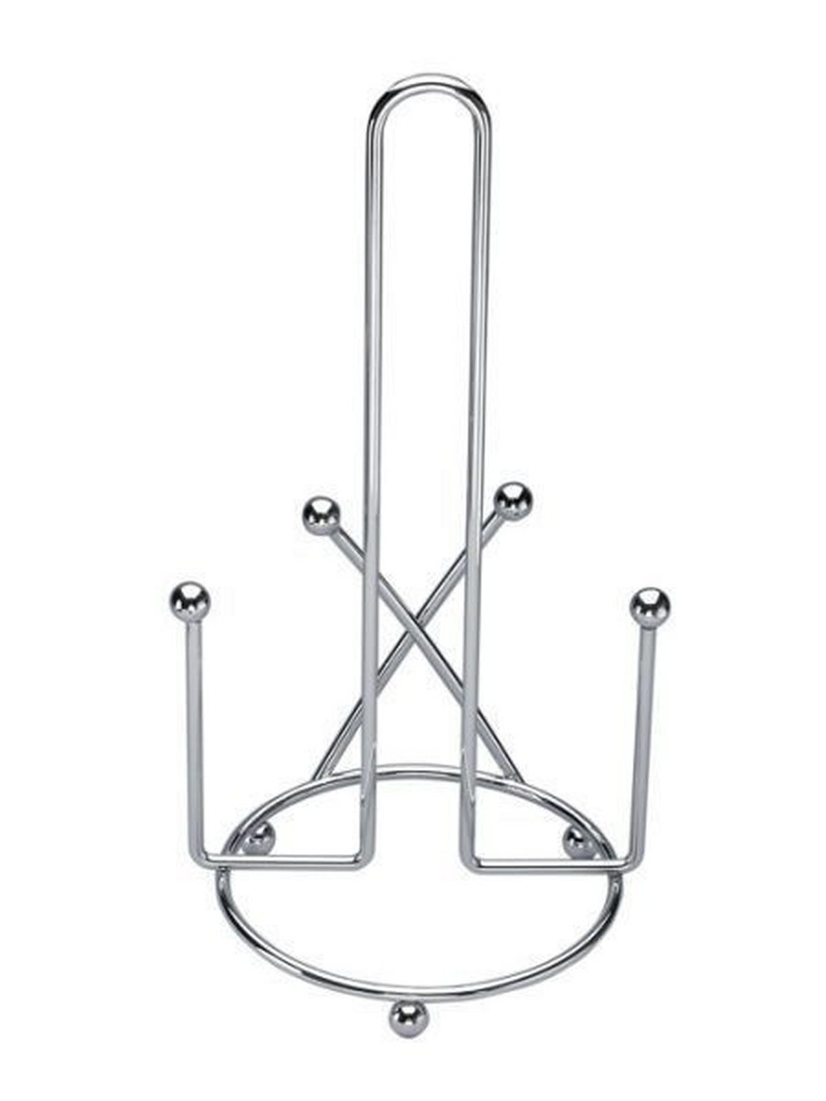 KONYHAI PAPÍRTÖRLŐ TARTÓ - ezüst, Basics, fém (29cm) - Justinus
