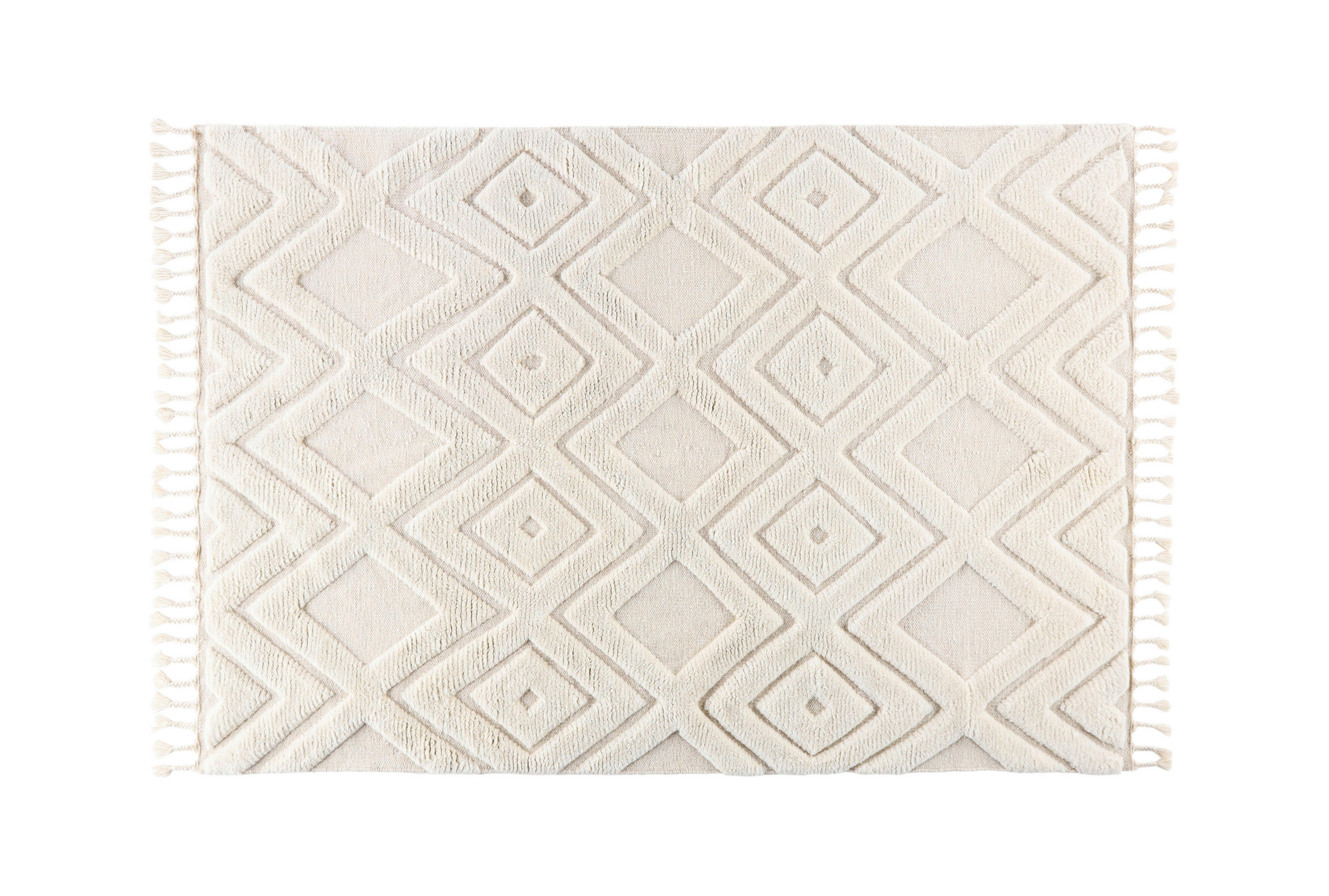 XXXLutz Flachwebeteppich Weiß 300x400 cm