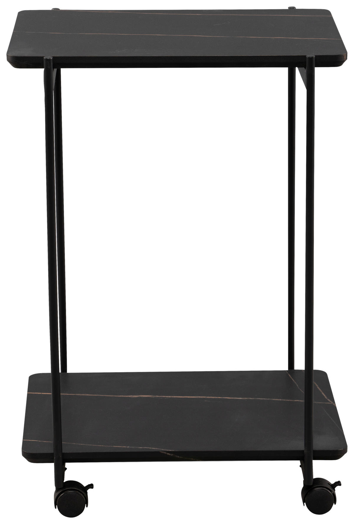 BEISTELLTISCH 45/37/65 cm Schwarz, Dunkelbraun  - Dunkelbraun/Schwarz, Basics, Holzwerkstoff (45/37/65cm)