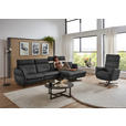 RELAXSESSEL in Leder Anthrazit  - Anthrazit/Schwarz, Design, Leder/Metall (82/119/85cm) - Dieter Knoll