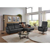 RELAXSESSEL in Leder Anthrazit  - Anthrazit/Schwarz, Design, Leder/Metall (82/119/85cm) - Dieter Knoll