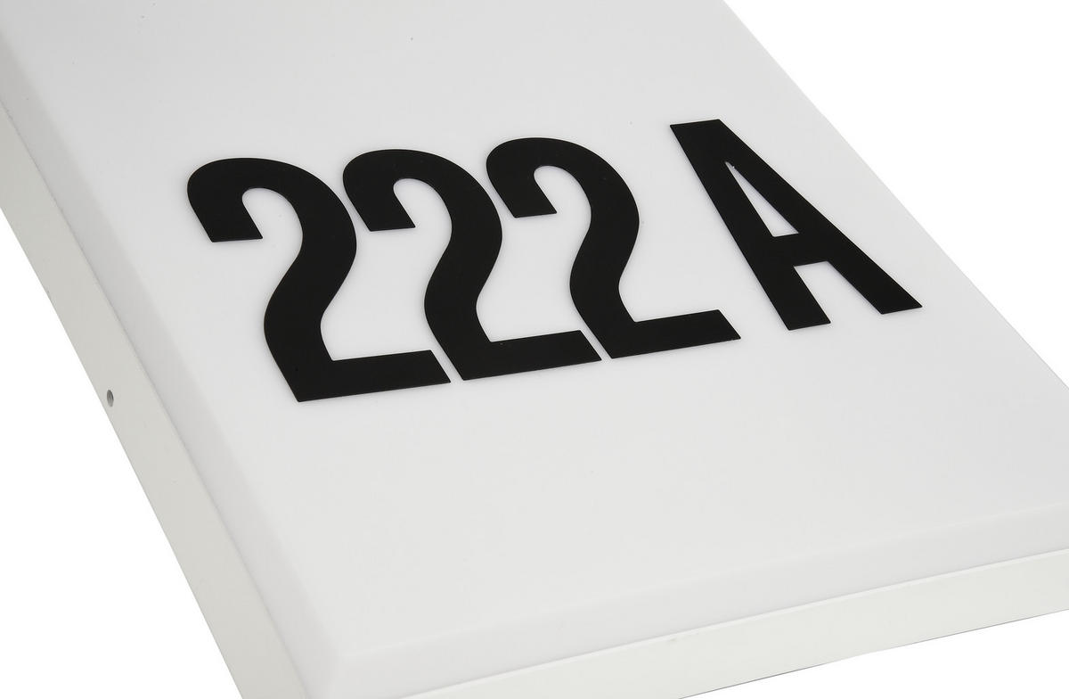 AUSSENWANDLEUCHTE - Weiss, Konventionell, Kunststoff (27,5/27,5/6,5cm)