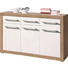 KOMMODE Sonoma Eiche, Weiß - Silberfarben/Weiß, Basics, Holzwerkstoff/Kunststoff (137/88/40cm) KOMMODE Sonoma Eiche, Weiß - Silberfarben/Weiß, Basics, Holzwerkstoff/Kunststoff (137/88/40cm)