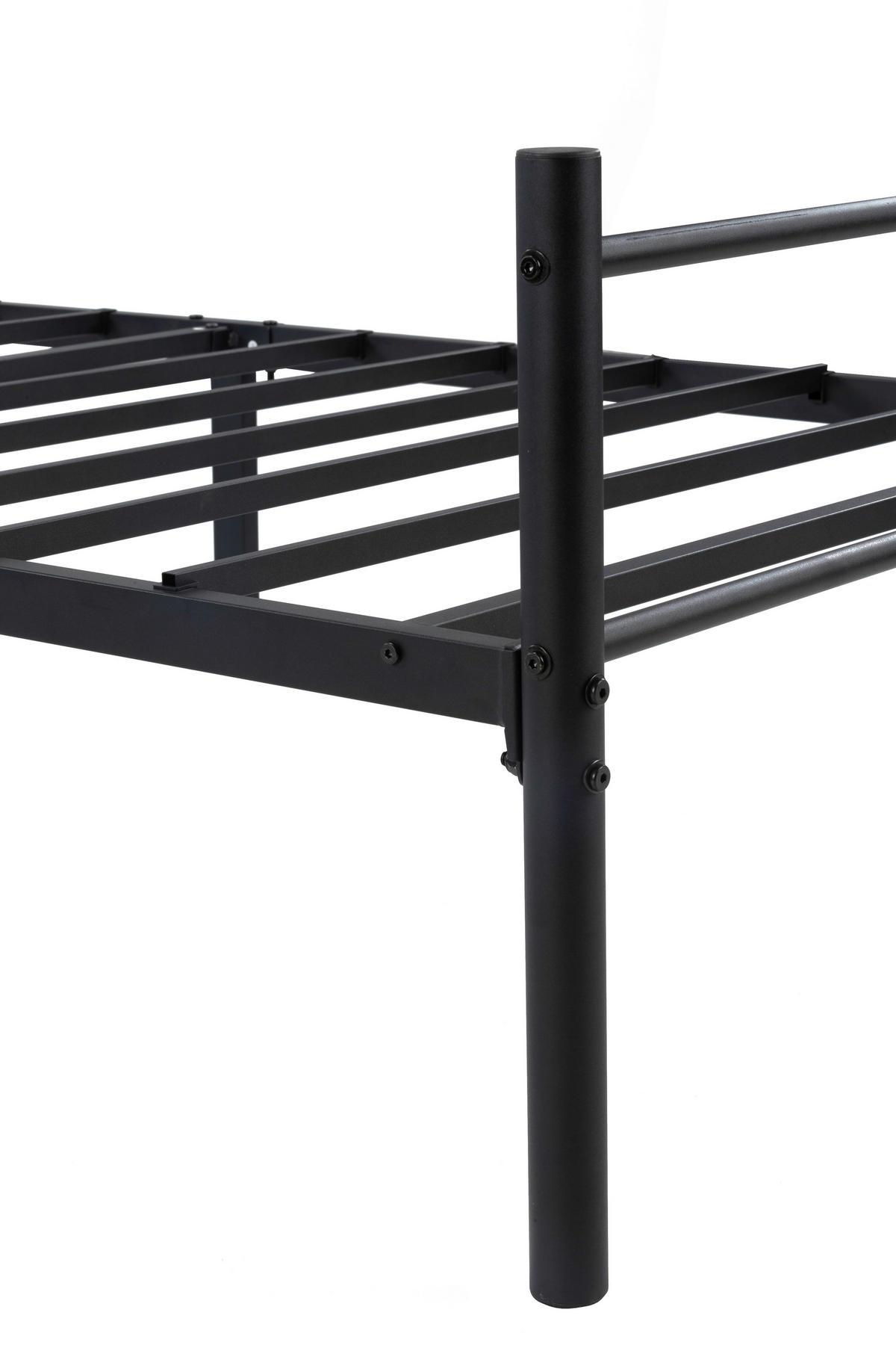METALLBETT 90/200 cm  in Schwarz  - Schwarz, Basics, Metall (90/200cm) - Boxxx