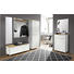 GARDEROBENBANK Eiche furniert Eichefarben, Weiß - Chromfarben/Eichefarben, MODERN, Holz/Metall (126/45/41cm) - Dieter Knoll GARDEROBENBANK Eiche furniert Eichefarben, Weiß - Chromfarben/Eichefarben, MODERN, Holz/Metall (126/45/41cm) - Dieter Knoll