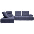 ECKSOFA in Struktur Violett  233/313 cm  - Violett/Schwarz, Design, Kunststoff/Textil (233/313cm) - Emilio Belluti