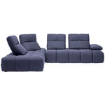 ECKSOFA in Struktur Violett  233/313 cm  - Violett/Schwarz, Design, Kunststoff/Textil (233/313cm) - Emilio Belluti