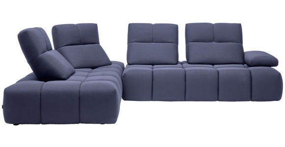 ECKSOFA in Struktur Violett 233/313 cm - Violett/Schwarz, Design, Kunststoff/Textil (233/313cm) - Emilio Belluti
