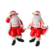 VÁNOČNÍ FIGURKA - červená, Basics, plast (12/8,5/20cm)