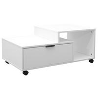 COUCHTISCH 90/50/40 cm rechteckig Weiß  - Weiß, Design, Holzwerkstoff/Kunststoff (90/50/40cm) - MID.YOU