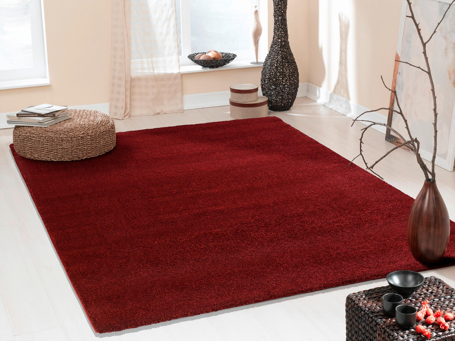 WEBTEPPICH 65/130 cm Monte Point  - Kastanienfarben, LIFESTYLE, Textil (65/130cm) - Novel