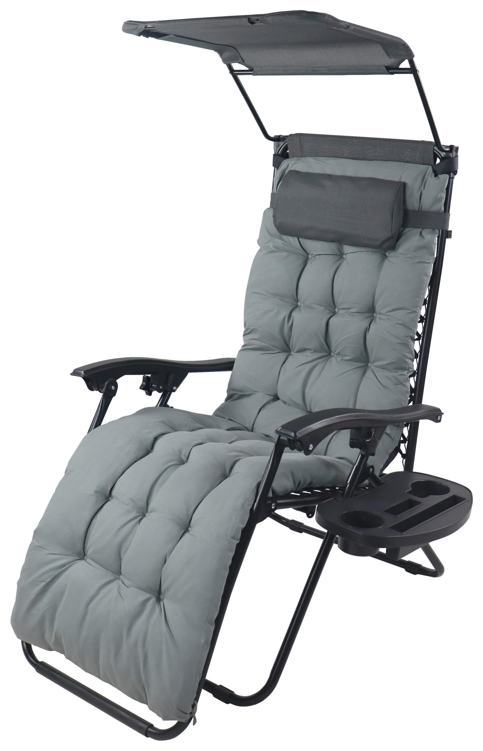 SOLSÄNG   64/133/91 cm  - ljusgrå, Modern, metall/textil (64/133/91cm) - Gardenson