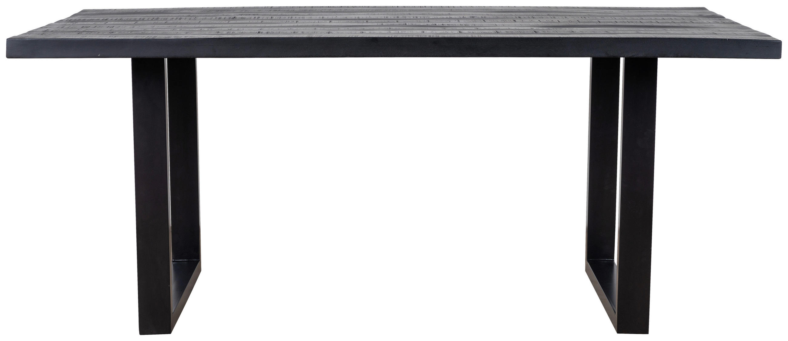 ESSTISCH in Holz, Metall 180/100/76 cm  - Schwarz, Design, Holz/Metall (180/100/76cm) - Boxxx
