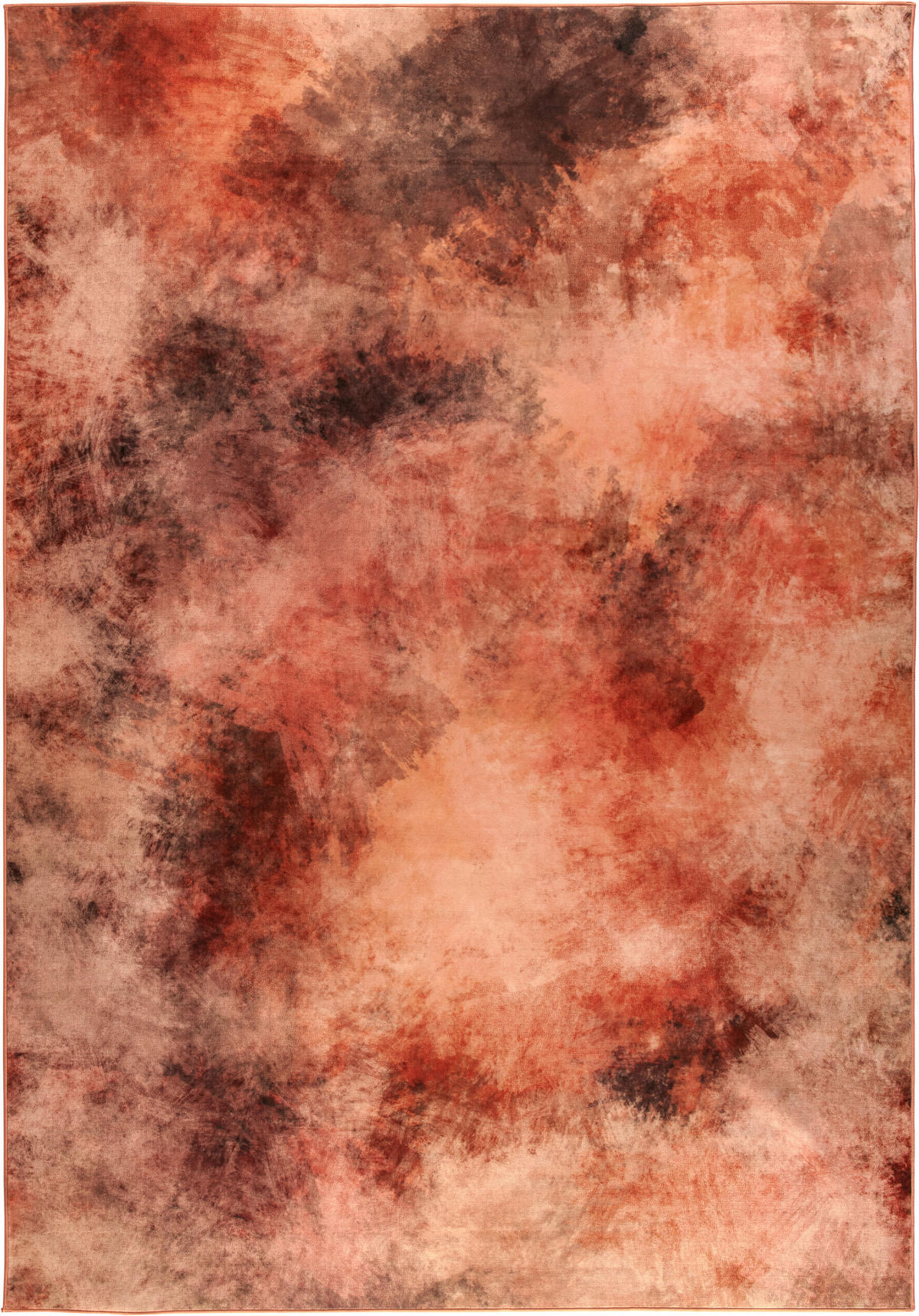 VINTAGE-TEPPICH Cortea Onirah 240/340 cm  in Terracotta, Rotbraun, Roségold  - Rotbraun/Roségold, Design, Kunststoff/Textil (240/340cm) - Lindorug