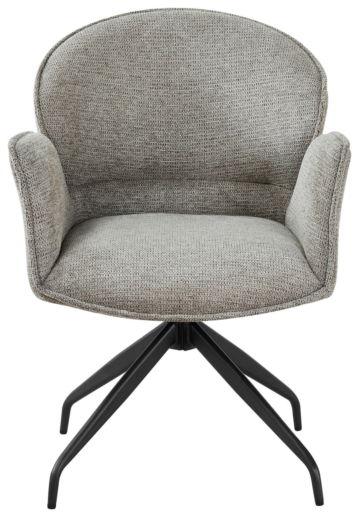 ARMLEHNSTUHL  in Eisen Webstoff  - Schwarz/Grau, MODERN, Holz/Textil (60/86/61cm) - MID.YOU