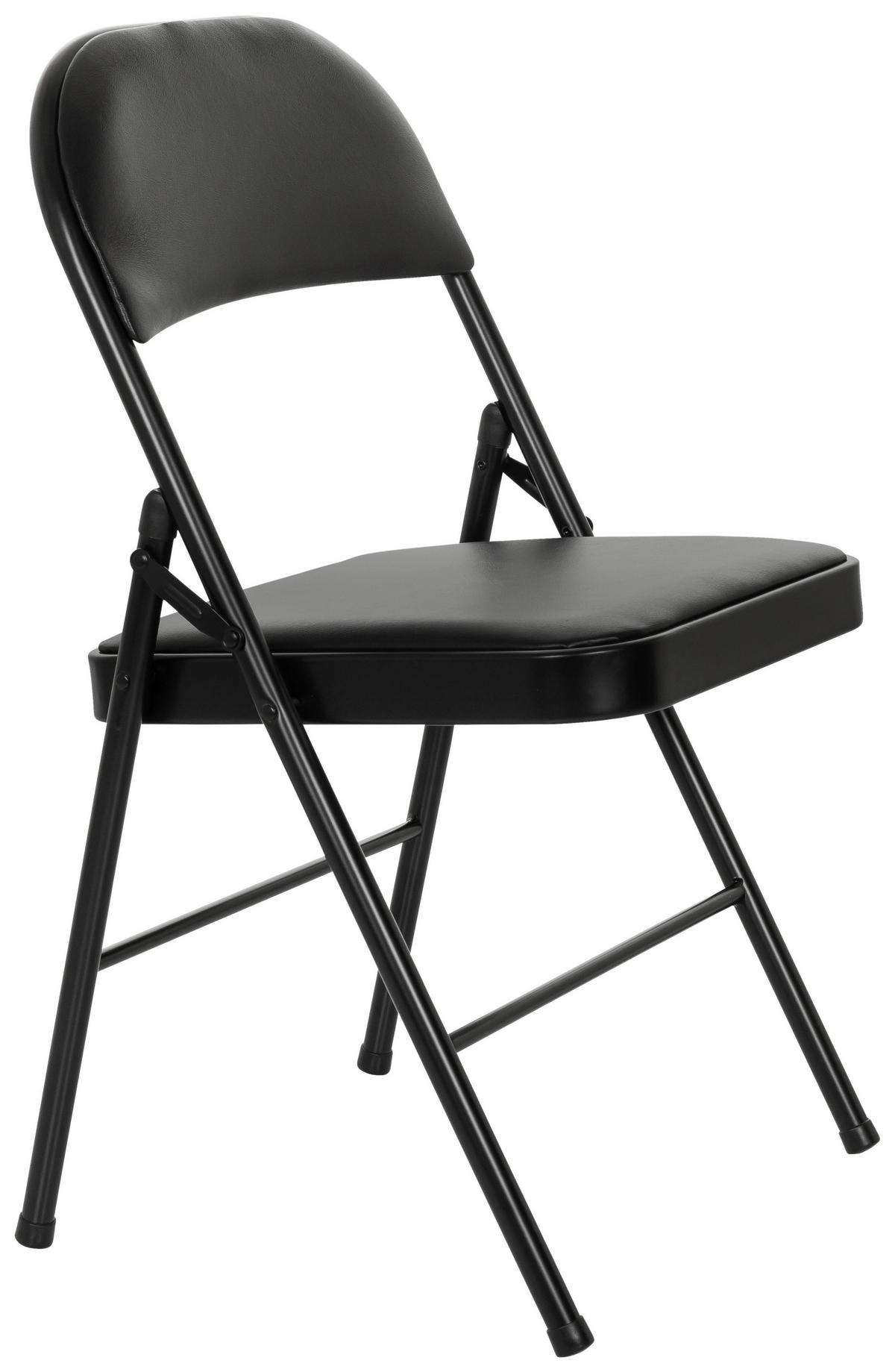 KLAPPSTUHL Schwarz  - Schwarz, MODERN, Kunststoff/Metall (46/78/45cm) - MID.YOU