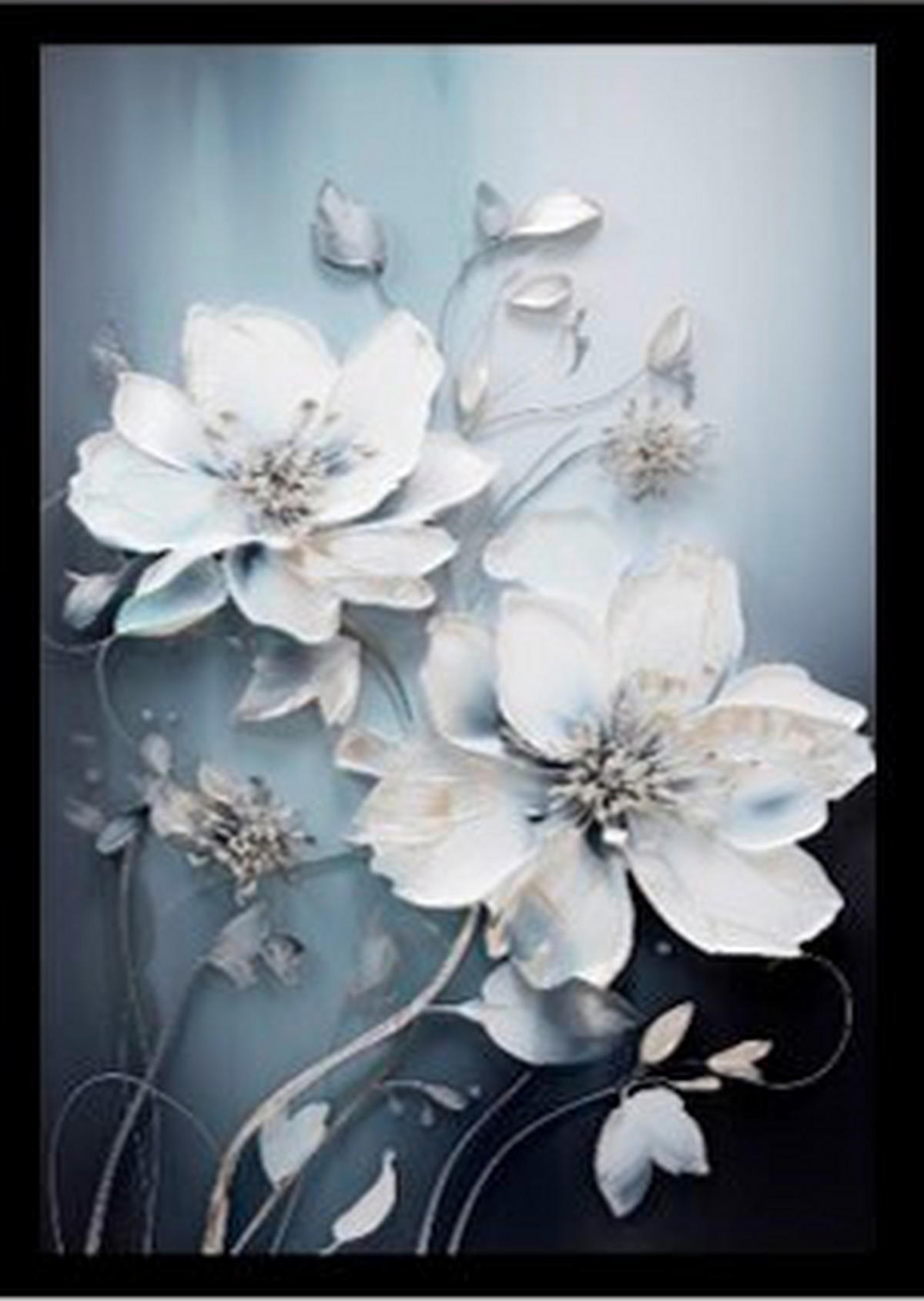 BILD Blumen  - Multicolor, Basics, Textil (50/70/1.5cm) - Euroart