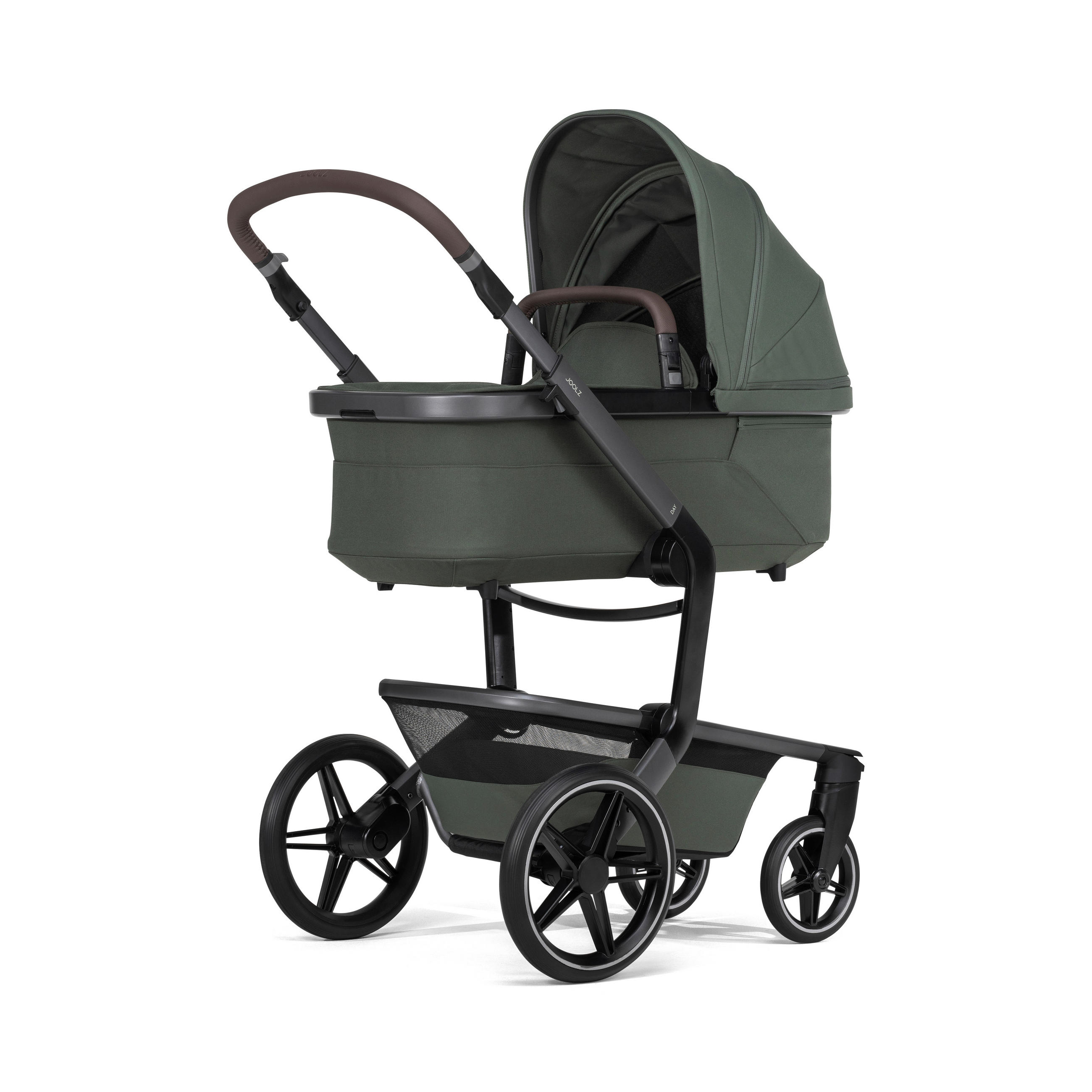 KINDERWAGEN  Day 5  Forest Green  - Olivgrün/Grau, Basics, Textil/Metall (94/60/113cm) - Joolz