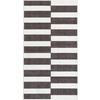 TUFTTEPPICH 80/150 cm MESIO STRIDER, waschbar Schwarz, Grauweiß  - Grauweiß/Schwarz, Design, Kunststoff/Textil (80/150cm) - Lindorug