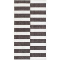 TUFTTEPPICH 80/150 cm MESIO STRIDER, waschbar Schwarz, Grauweiß  - Grauweiß/Schwarz, Design, Kunststoff/Textil (80/150cm) - Lindorug