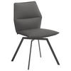 STUHL  in Stahl  - Anthrazit/Hellgrau, Design, Textil/Metall (49/86/60cm) - Venjakob
