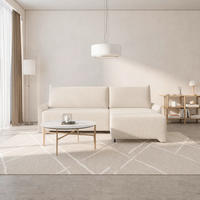 ECKSOFA LOCO in Cord Creme  - Creme, Design, Kunststoff/Textil (245/174cm) - MID.YOU