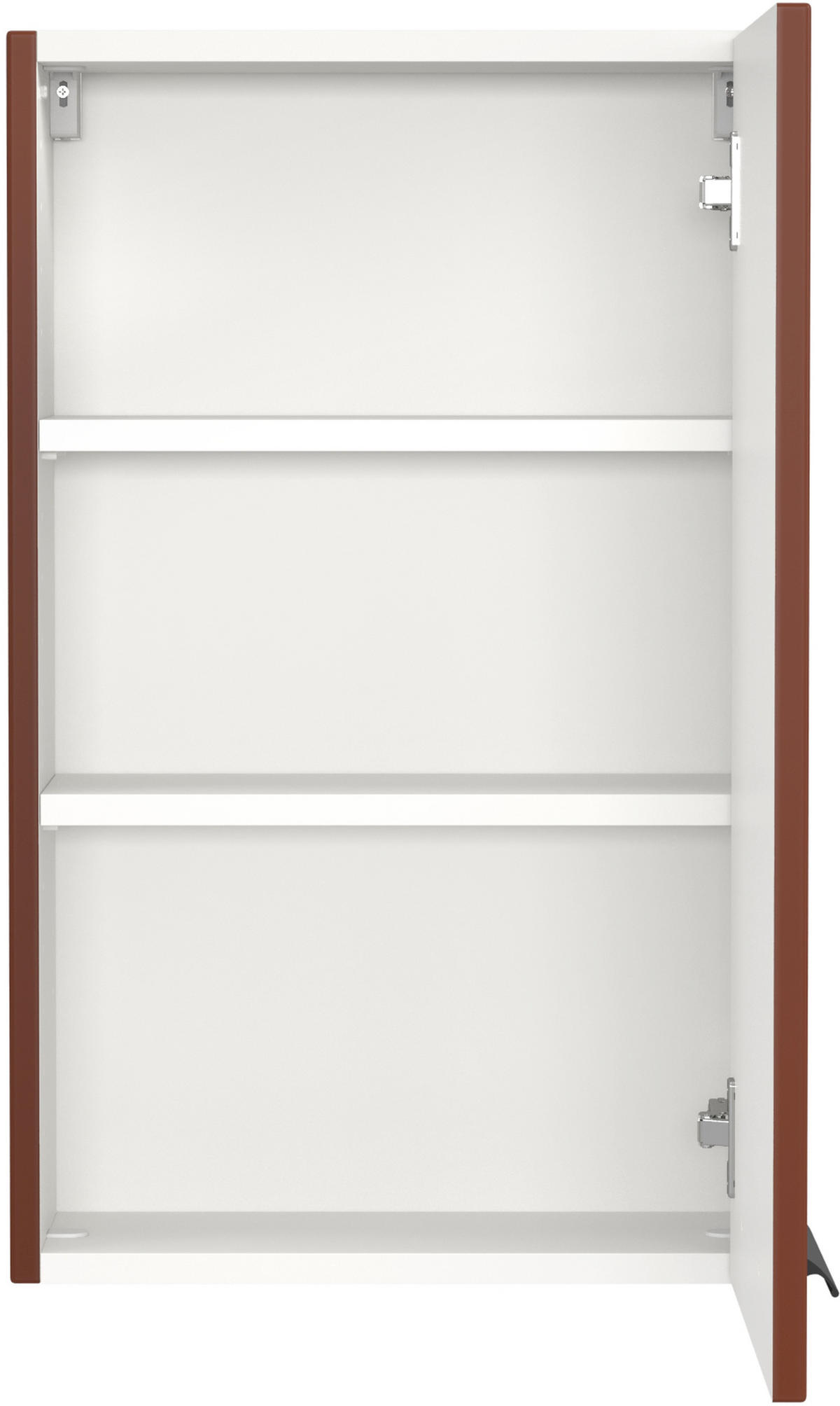 HÄNGESCHRANK 40/64/20 cm  - Rot/Schwarz, KONVENTIONELL, Holzwerkstoff/Metall (40/64/20cm) - Xora