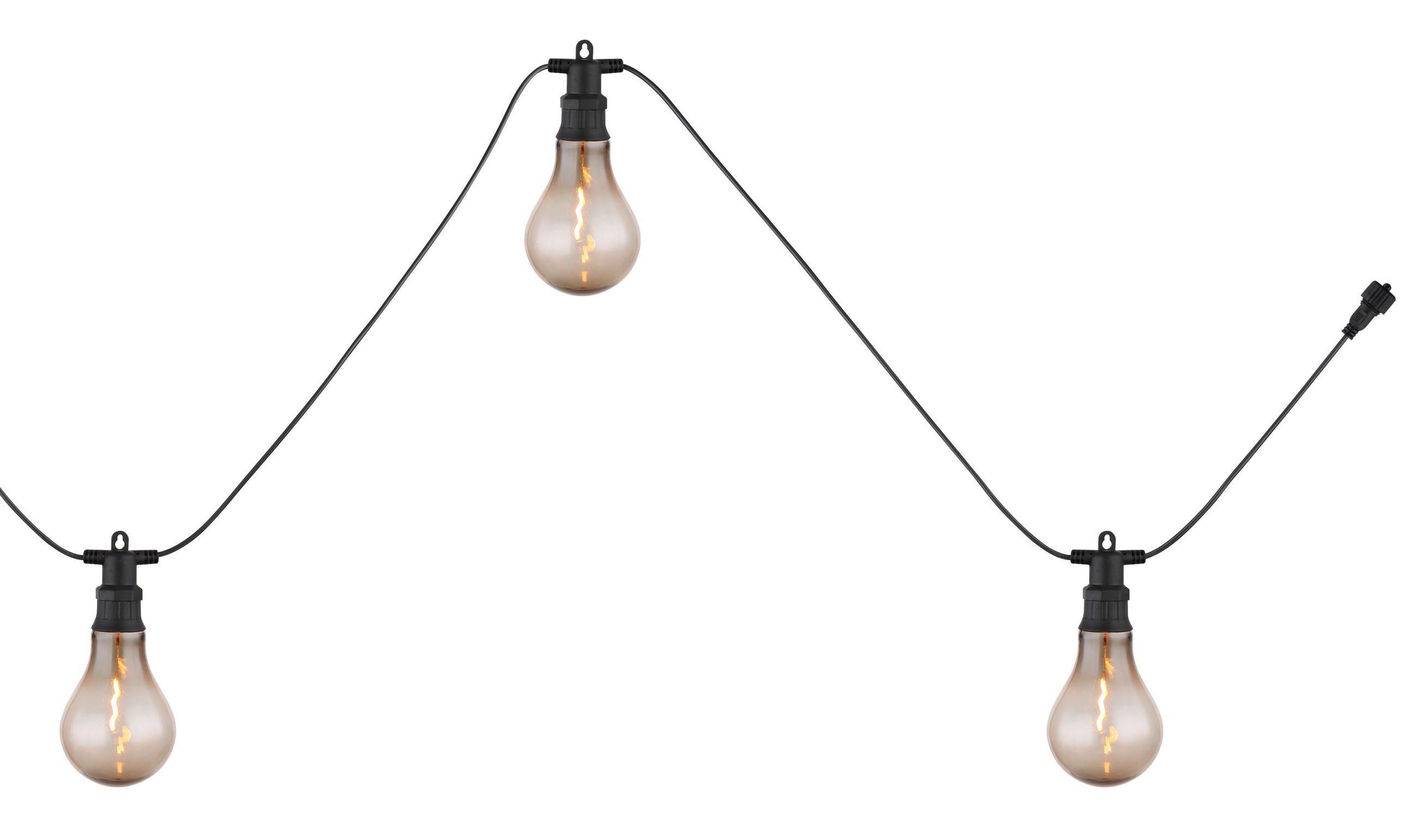 LICHTERKETTE - Schwarz, Basics, Kunststoff (750/8/12cm) - Globo