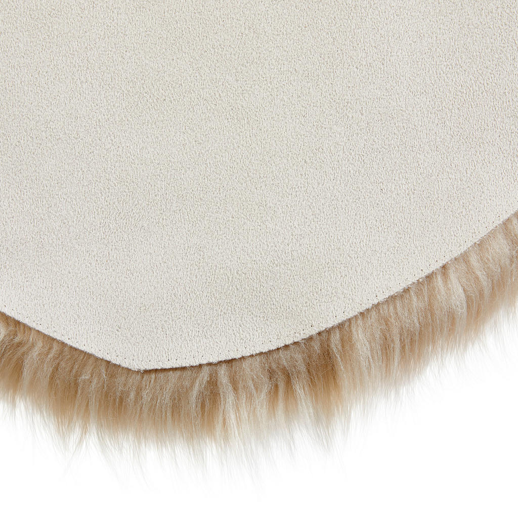 Thumbnail - Novel Kunstfell Sarah Double, Beige, Fell, Tierform, 60x180 cm, Bsci, Oeko-Tex® Standard 100, waschbar, pflegeleicht, Te...
