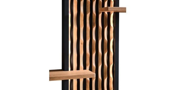 LOWBOARD  267/189/42 cm 4 Schublade(n) stehend, Beleuchtung  - Eichefarben/Anthrazit, Design, Holz/Holzwerkstoff (267/189/42cm) - Moderano