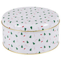 KAKBURK 1.6 l  - vit/blå, Basics, metall (16,8/8,5cm) - X-Mas