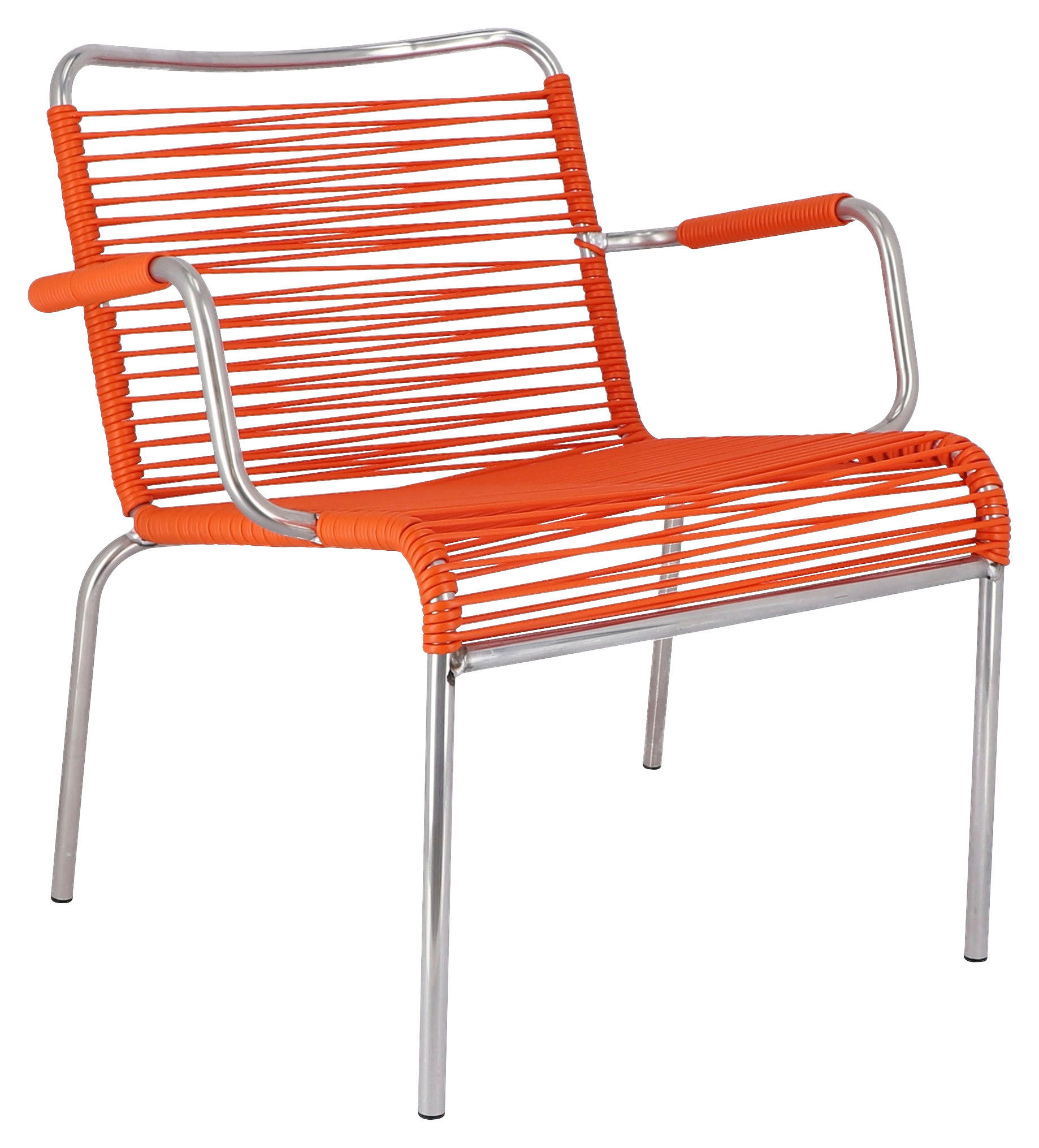 LOUNGESESSEL Orange, Alufarben Aluminium  - Alufarben/Orange, MODERN, Kunststoff/Metall (69/70/66cm) - FIAM