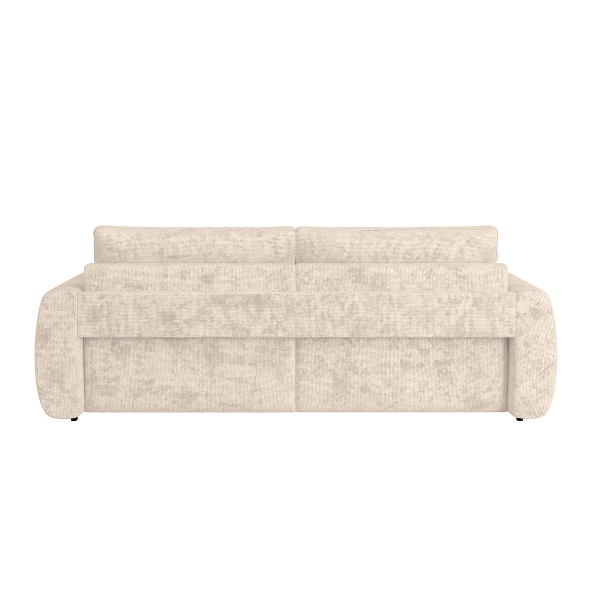 SCHLAFSOFA  mit Bettkasten erhältlich, Stoffauswahl, Liegefunktion, Schlafen auf Sitzhöhe, Bettfunktion erhältlich, Rücken echt, Armteil links, Armteil rechts Webstoff Weiß  - Schwarz/Weiß, MODERN, Holz/Textil (245/74-90/104cm) - MID.YOU