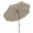 SONNENSCHIRM 200 cm Beige, Grau - Beige/Anthrazit, KONVENTIONELL, Textil/Metall (200cm)