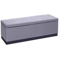 KLOP S SKRINJO   - siva, Trend, kovina/tekstil (120/42/40cm) - Carryhome