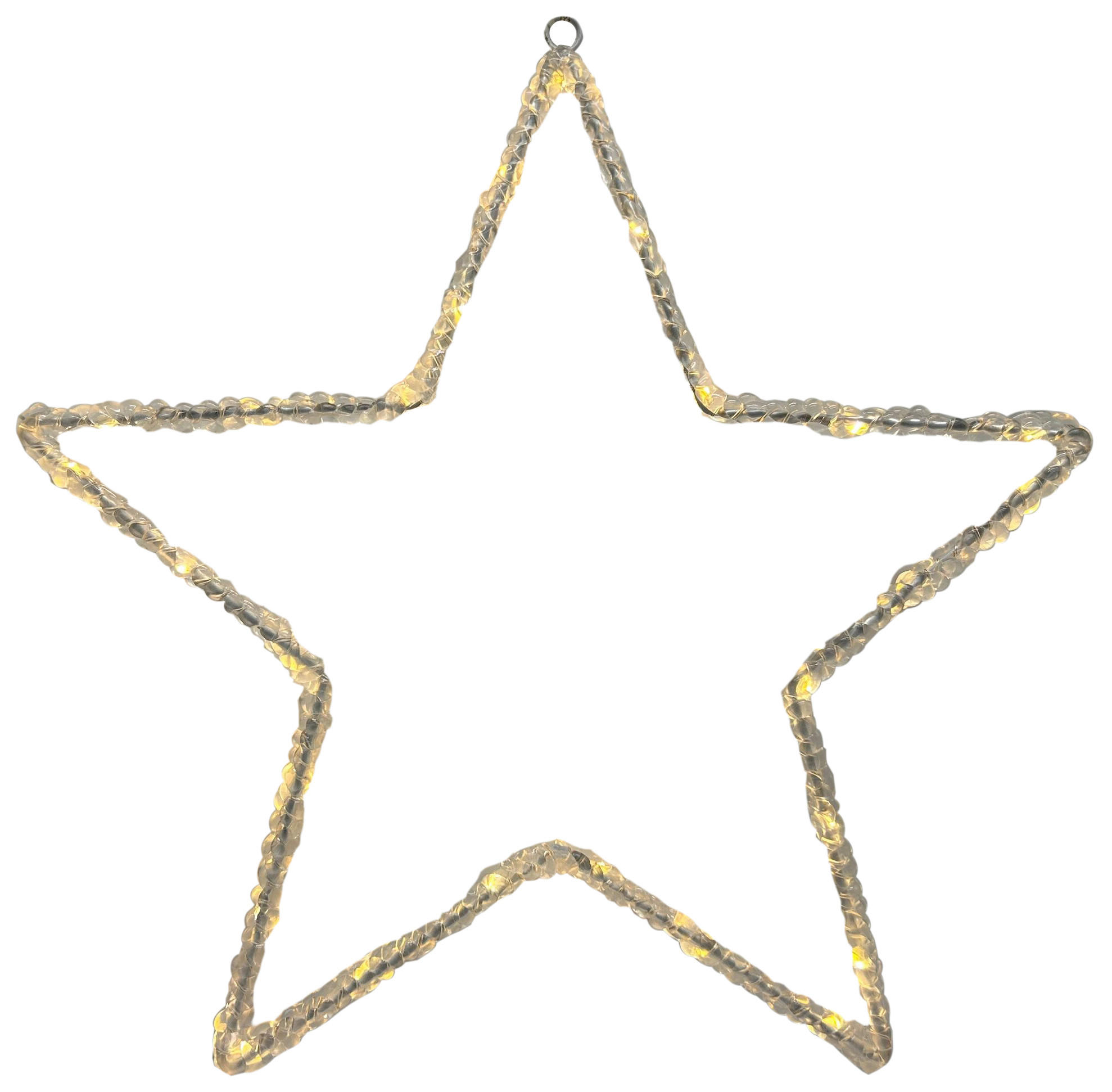 DEKOSTERN  - Klar, LIFESTYLE, Kunststoff/Metall (25/25cm) - X-Mas