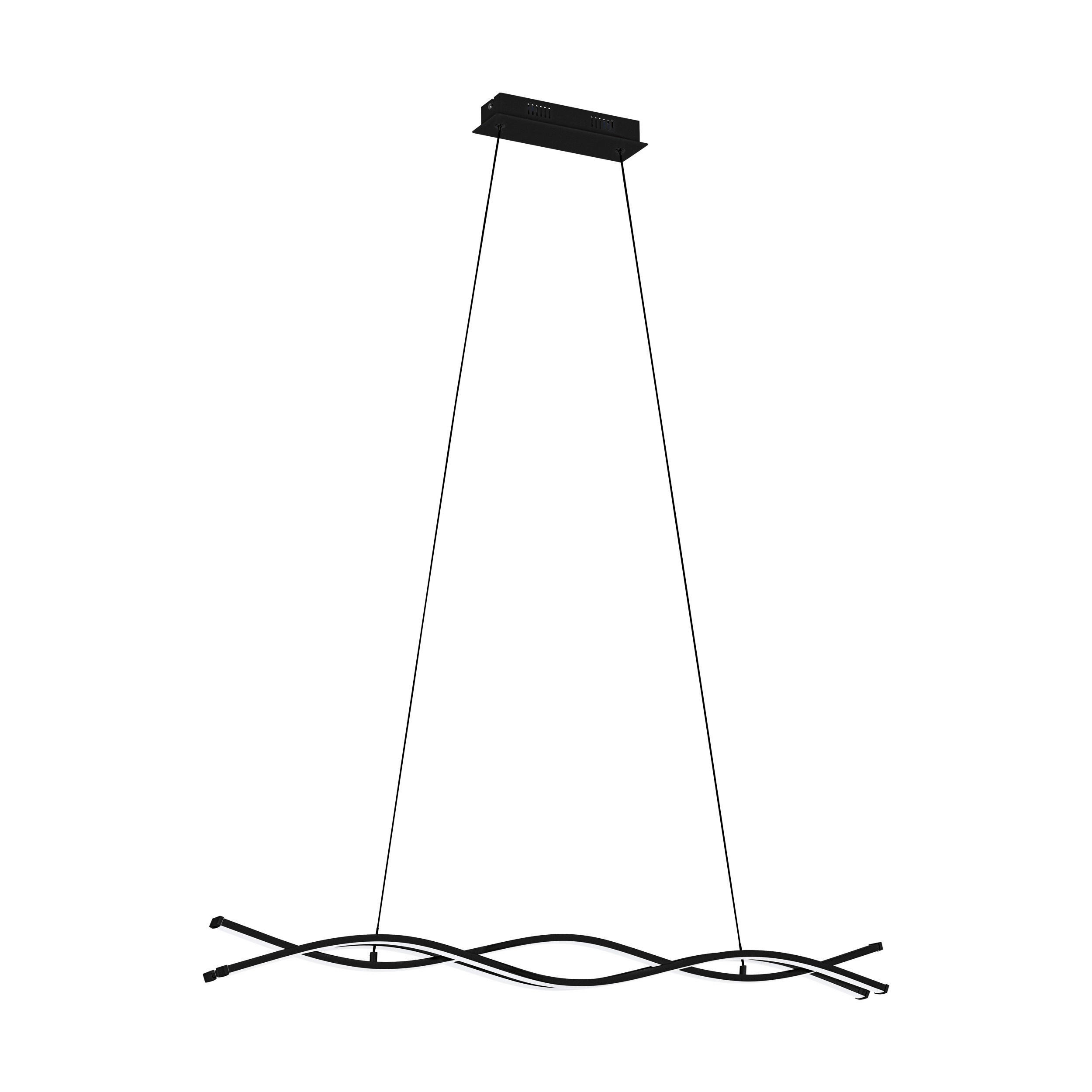 ZÁVĚSNÉ LED SVÍTIDLO, 98,5/80/120 cm - bílá/černá, Trend, kov/plast (98,5/80/120cm) - Eglo