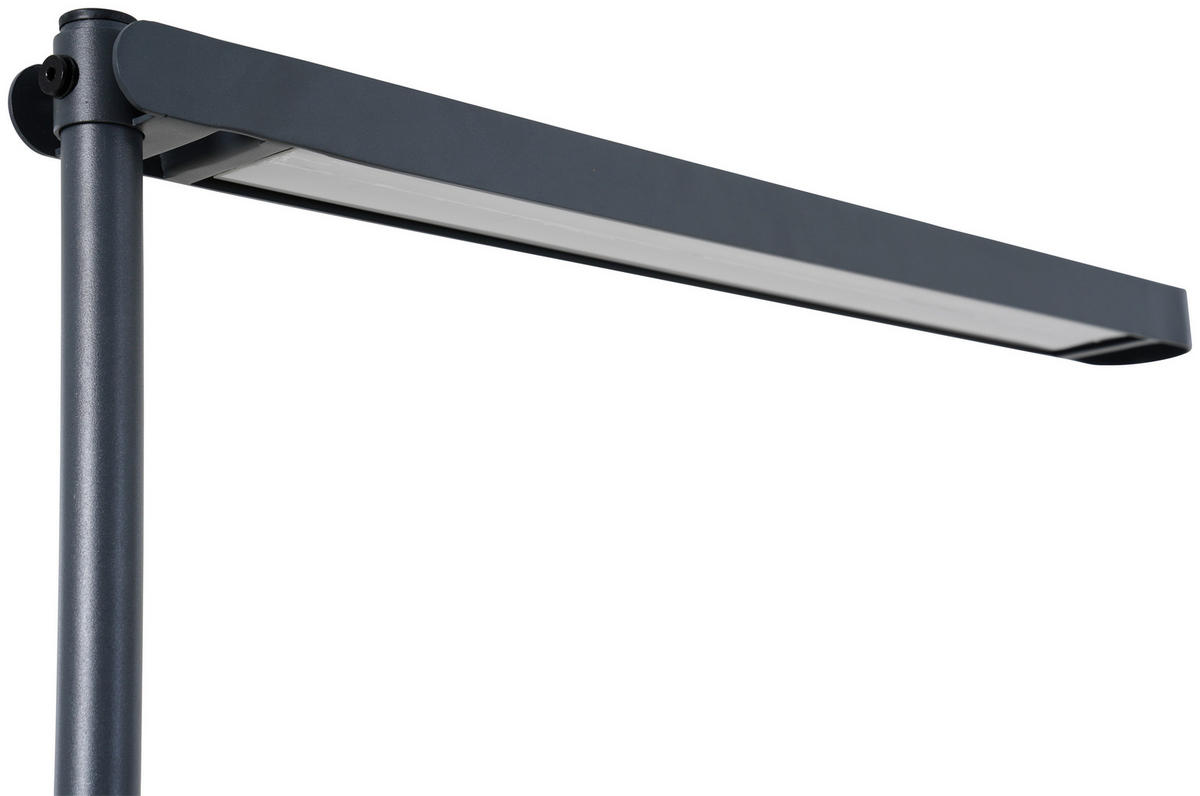 GARTENBANK 148/75/85 cm  Aluminium  - Anthrazit/Grau, Design, Kunststoff/Textil (148/75/85cm) - Ambia Garden