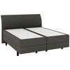 BOXSPRINGBETT 180/200 cm  in Dunkelgrau  - Dunkelgrau/Schwarz, KONVENTIONELL, Kunststoff/Textil (180/200cm) - Musterring