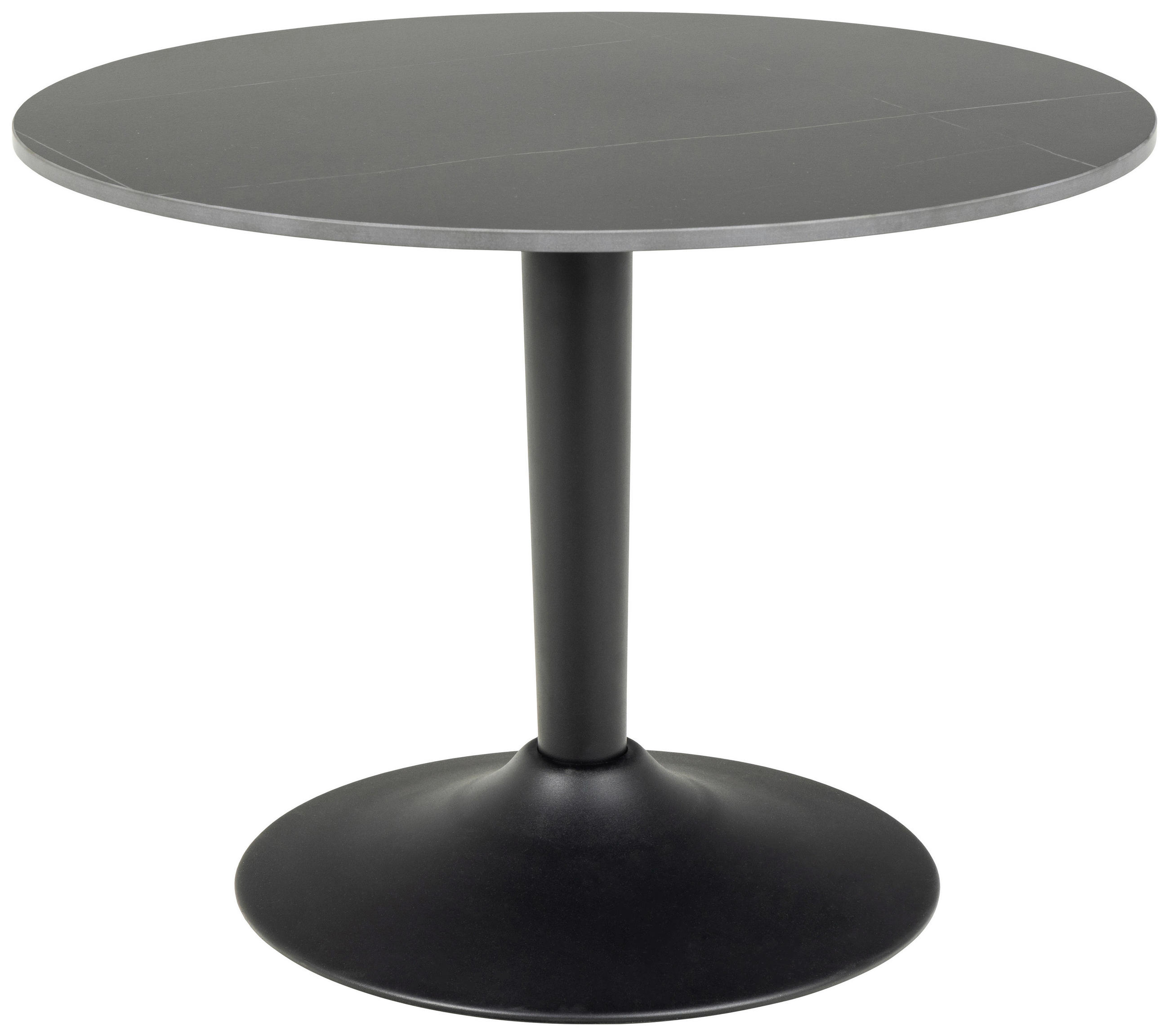 BEISTELLTISCH in Keramik  - Schwarz, Design, Keramik/Metall (60/45cm) - Livetastic