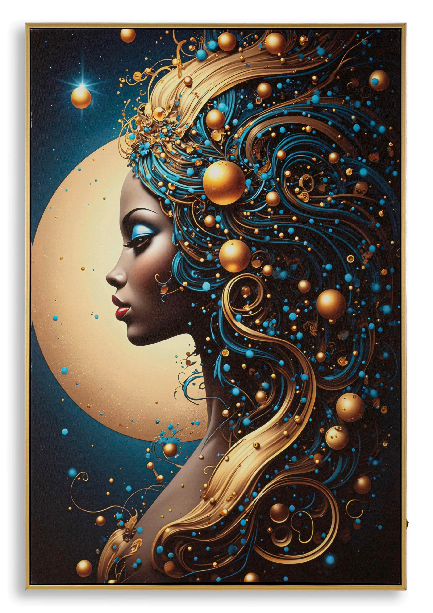 LEINWANDBILD  - Goldfarben, Basics, Holz/Kunststoff (60/90/3.5cm)