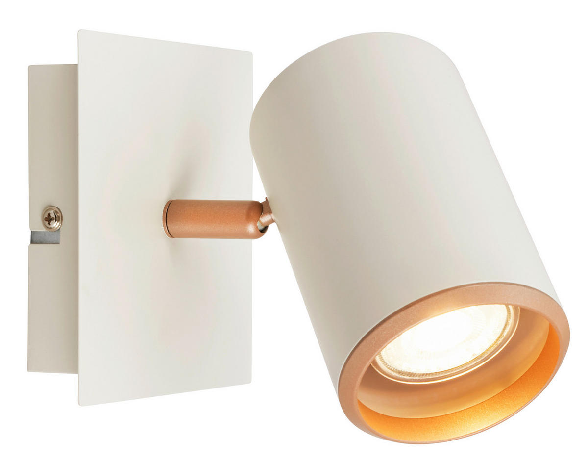 WANDSTRAHLER 15,5/12/14 cm   - Greige/Cappuccino, KONVENTIONELL, Metall (15,5/12/14cm) - Briloner