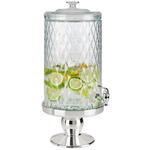 GETRÄNKESPENDER - Klar/Silberfarben, Trend, Glas/Kunststoff (7,6l) - Novel