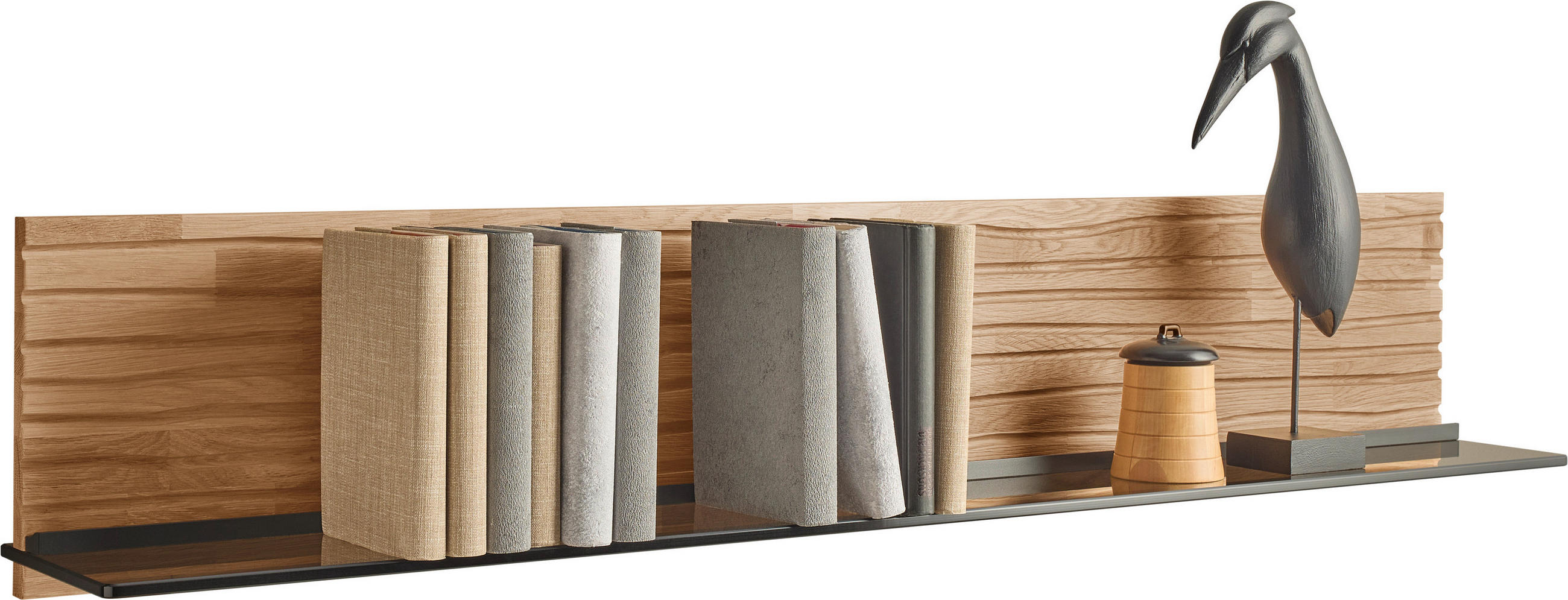 WANDBOARD  139/29/23 cm  - Eichefarben, Natur, Glas/Holz (139/29/23cm) - Valnatura