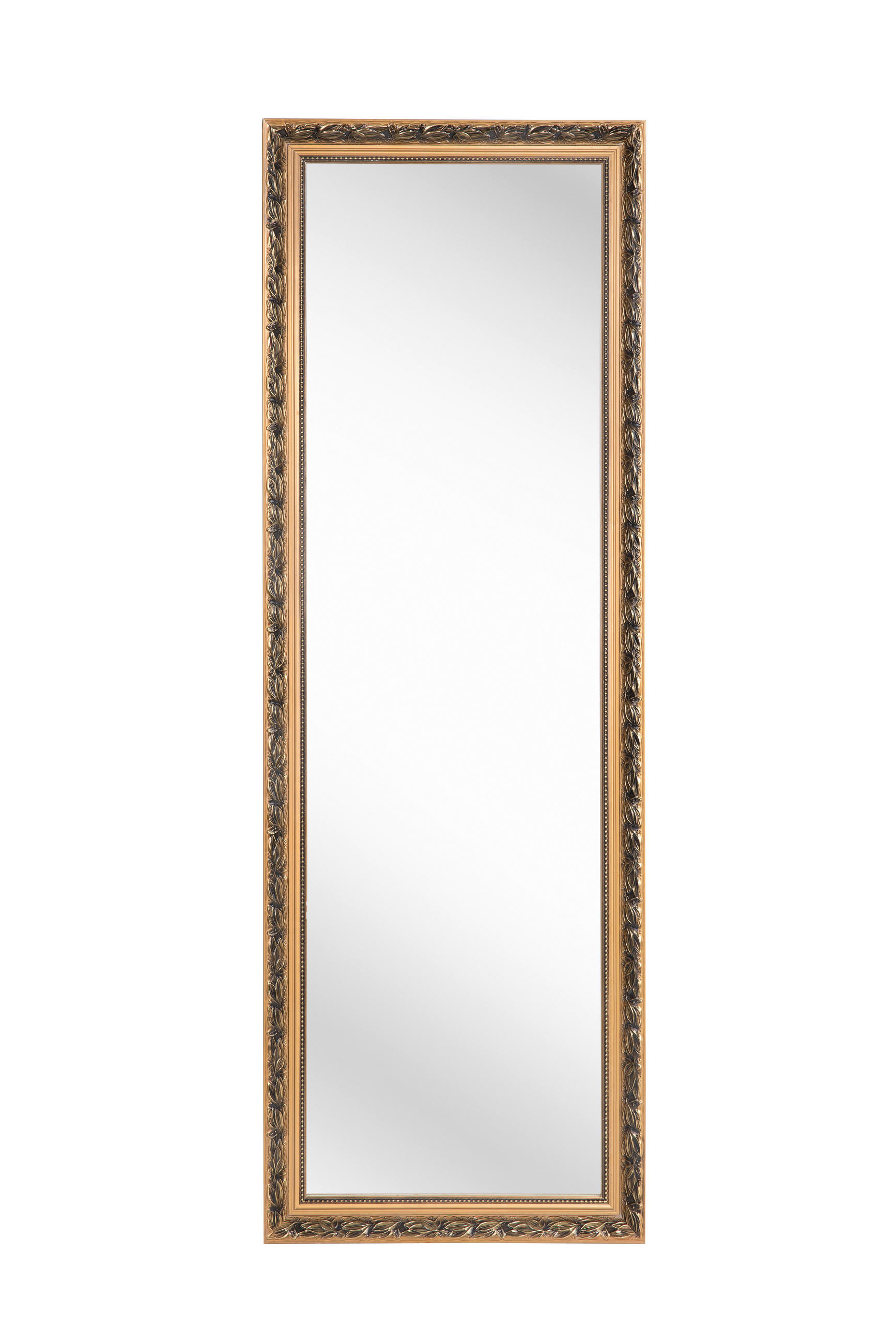 WANDSPIEGEL 50/150/3 cm    in rechteckig  - Goldfarben, LIFESTYLE, Glas/Holz (50/150/3cm) - Carryhome