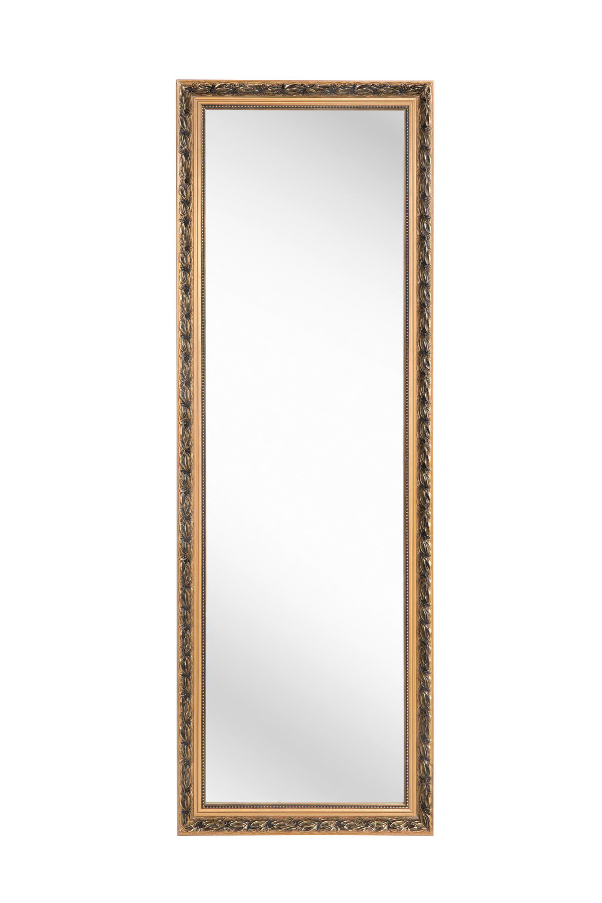 WANDSPIEGEL 50/150/3 cm    in rechteckig  - Goldfarben, LIFESTYLE, Glas/Holz (50/150/3cm) - Carryhome