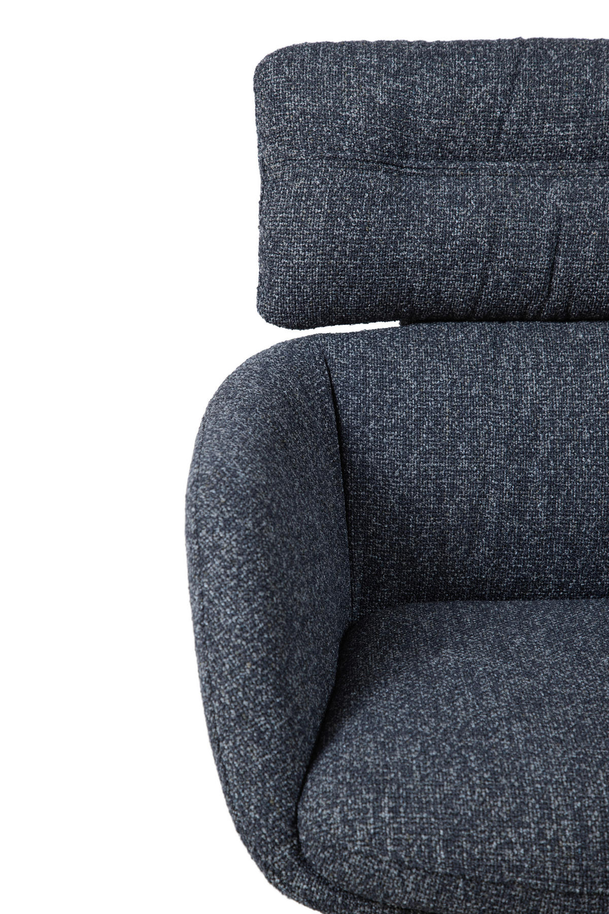 ARMLEHNSTUHL  Sitzfläche 360° drehbar, automatische Rückholfunktion Webstoff  Edelstahlfarben, Dunkelgrau  - Edelstahlfarben/Dunkelgrau, Design, Textil/Metall (62/92/66cm) - Dieter Knoll