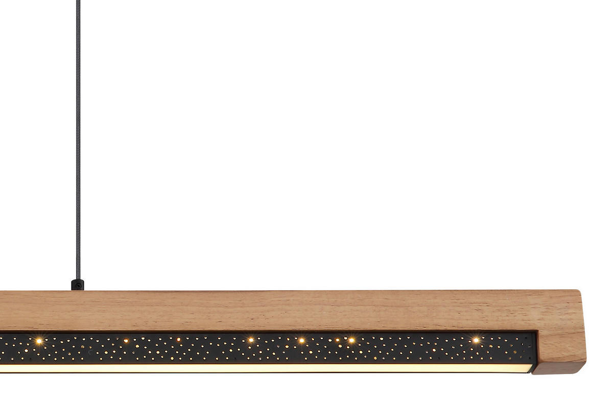 VISEČA LED-SVETILKA   //3000 K/230 V/ - črna/bela, Natur, kovina/umetna masa (85/7/120cm) - Globo