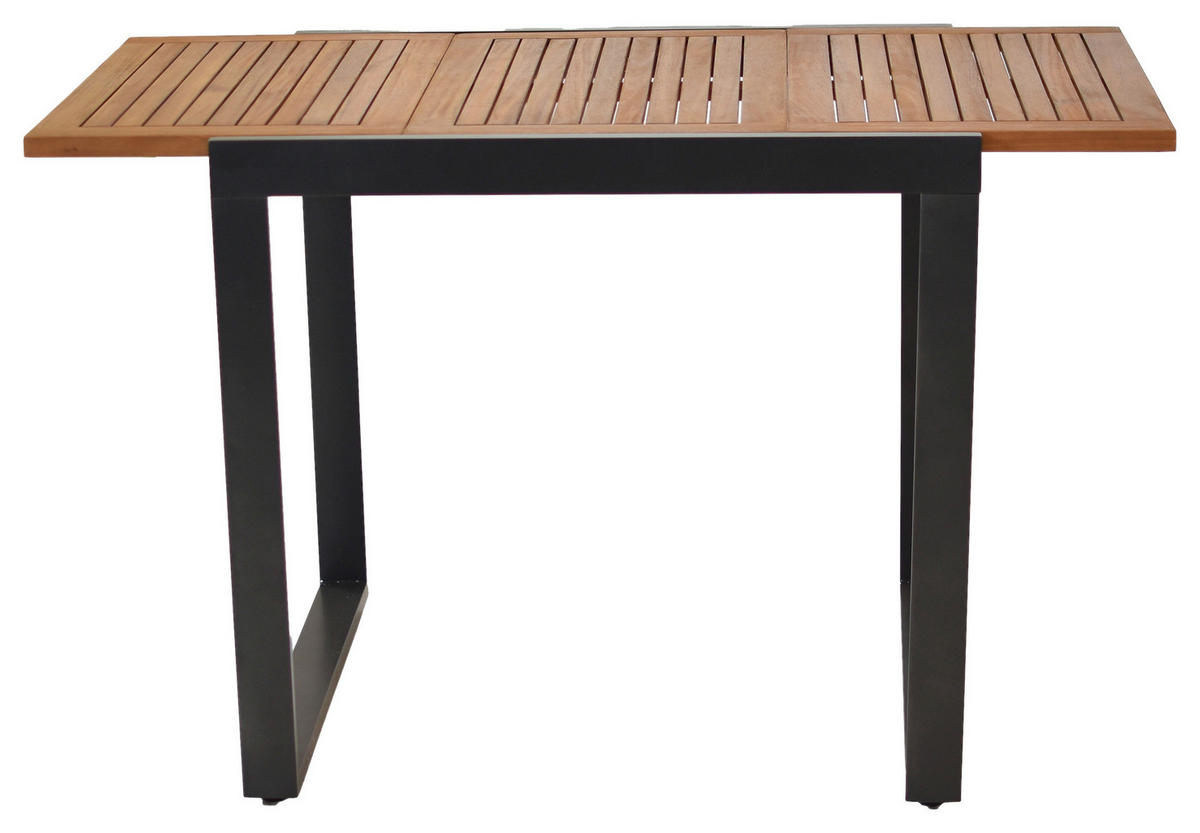 GARTENSET Akazie massiv Aluminium  - Graphitfarben/Naturfarben, MODERN, Holz/Metall - Gardenson